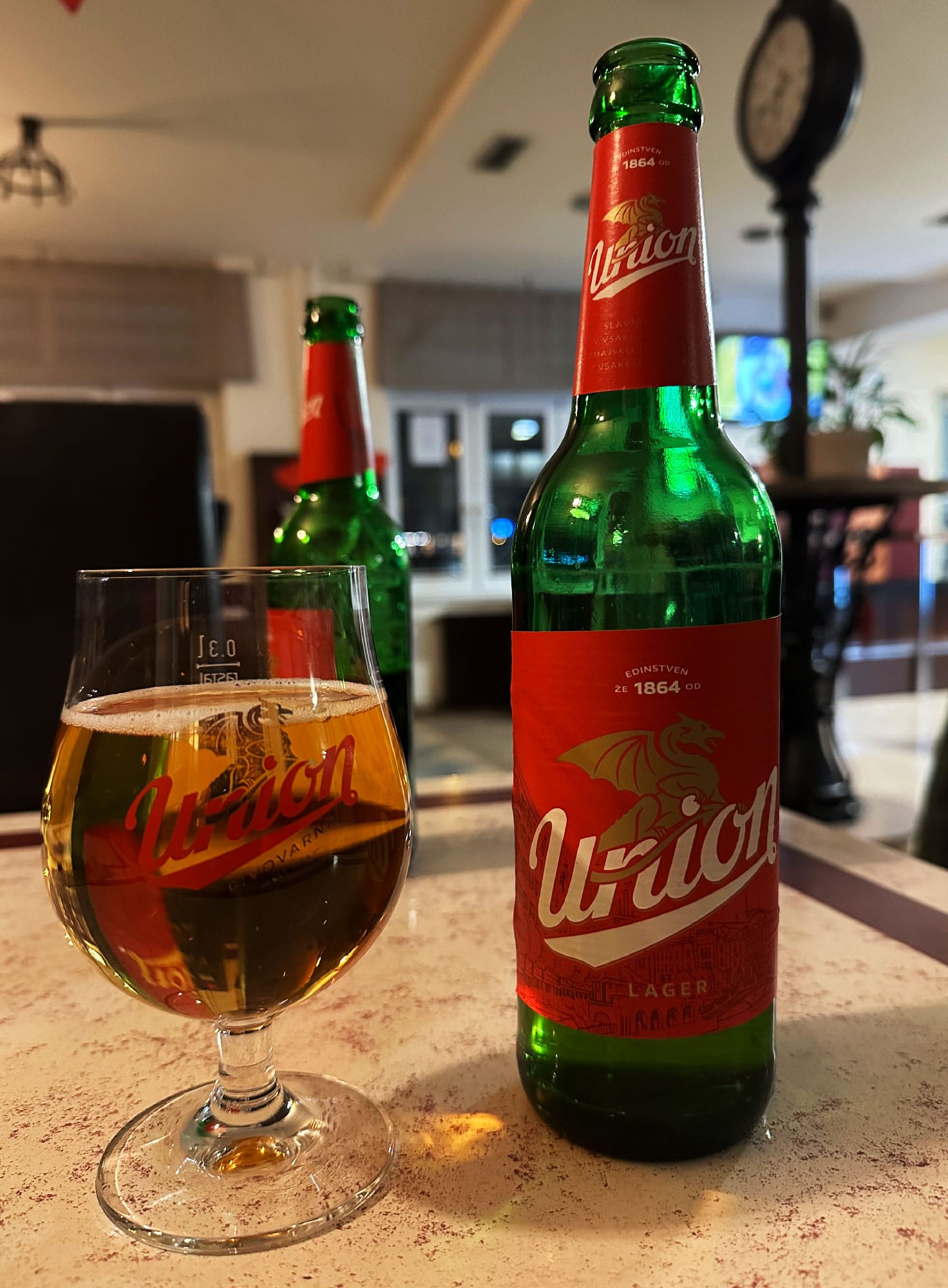A beer to say farewell to Slovenia.