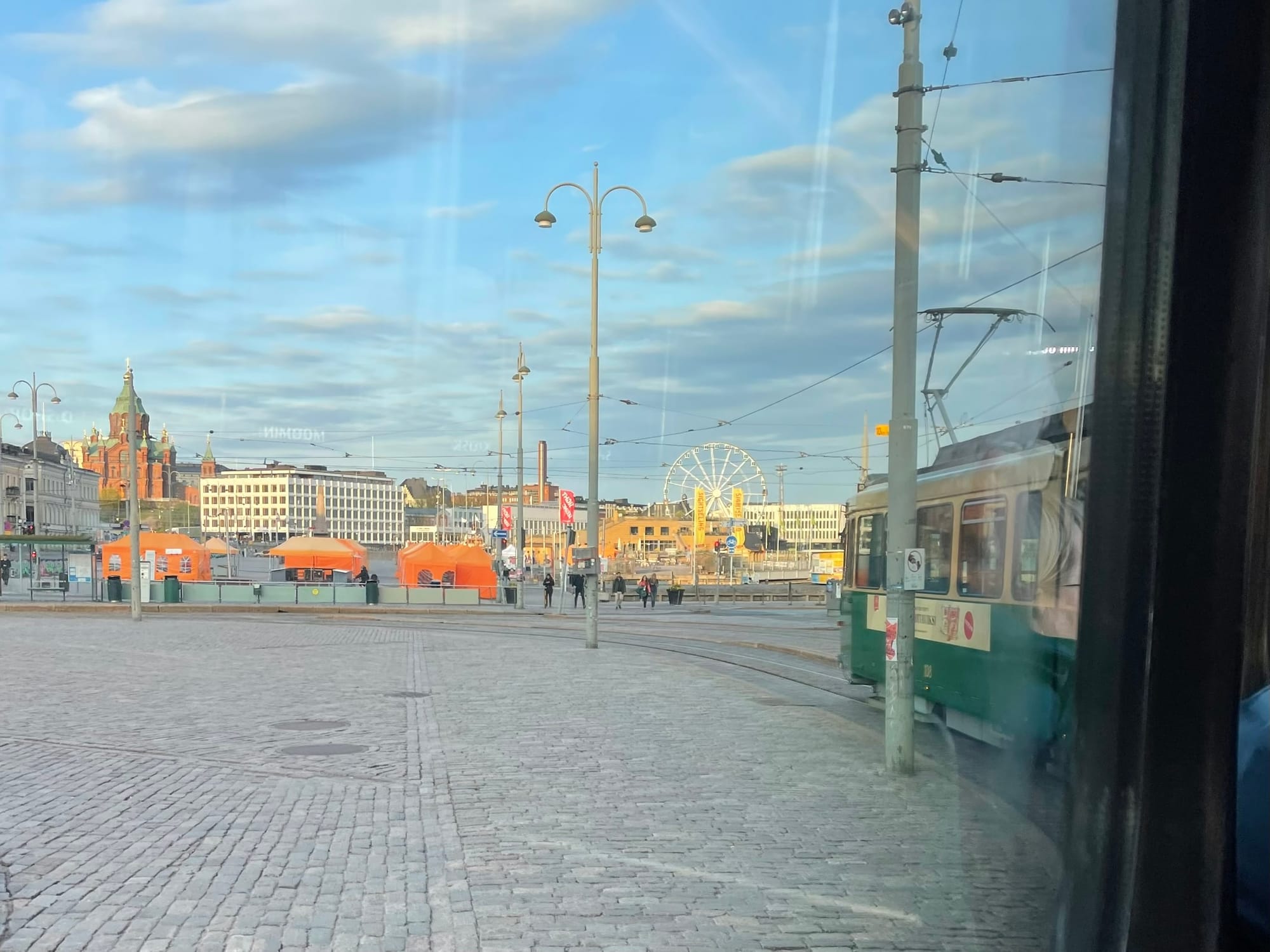 Helsinki is a city that can be explored by tram.