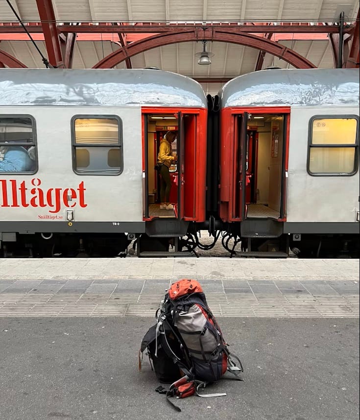 Der Snälltåget-Nachtzug hat den Hauptbahnhof von Malmö erreicht