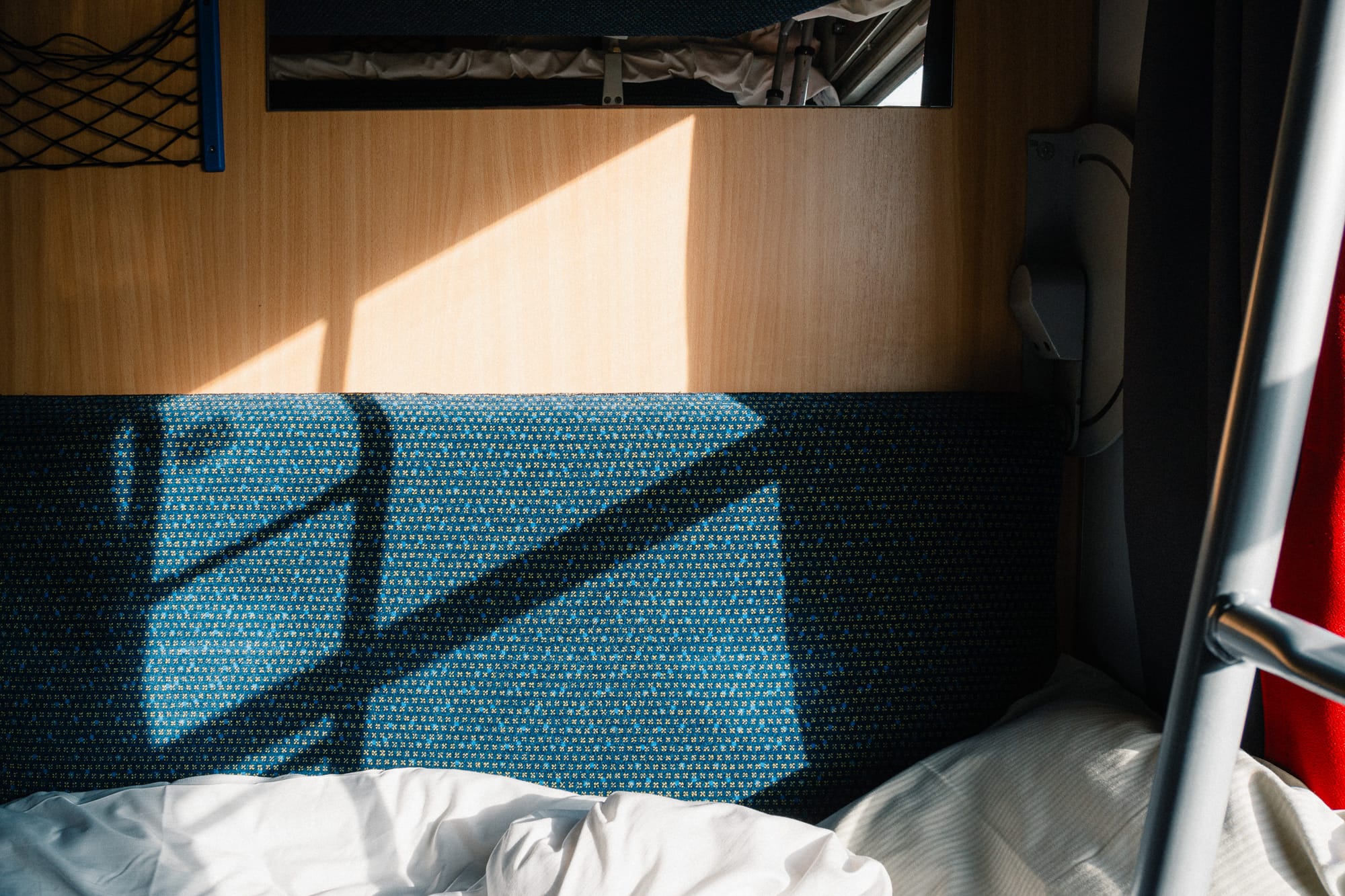 Die Bettwäsche im Snälltåget ist hochwertig