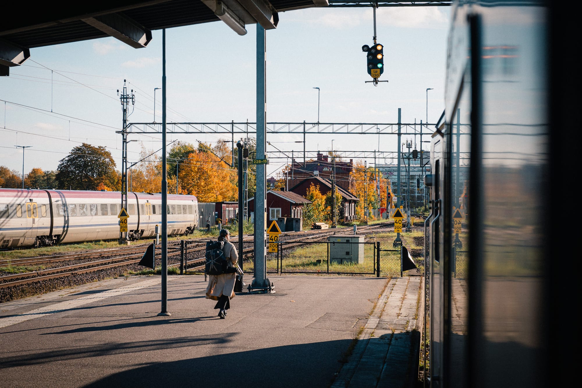 Bahnhof Linköping, noch knapp zwei Stunden bis Stockholm