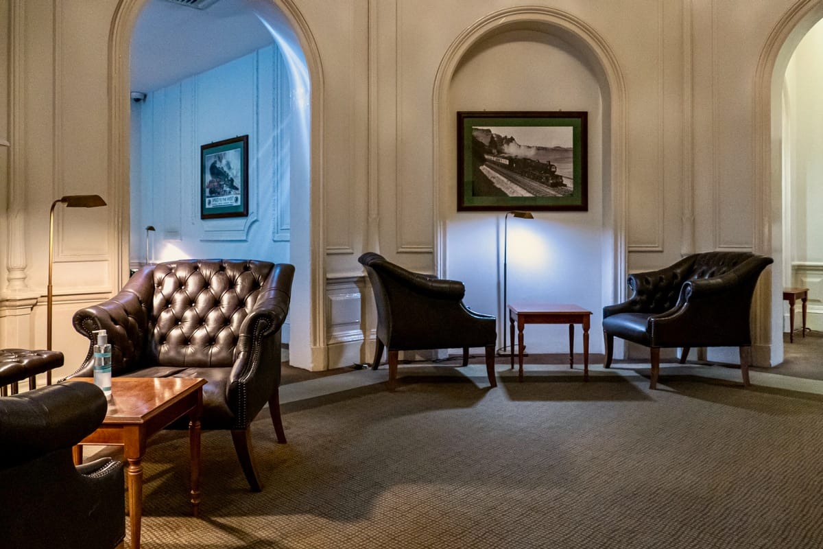 Nostalgisches Feeling in der GWR-Lounge