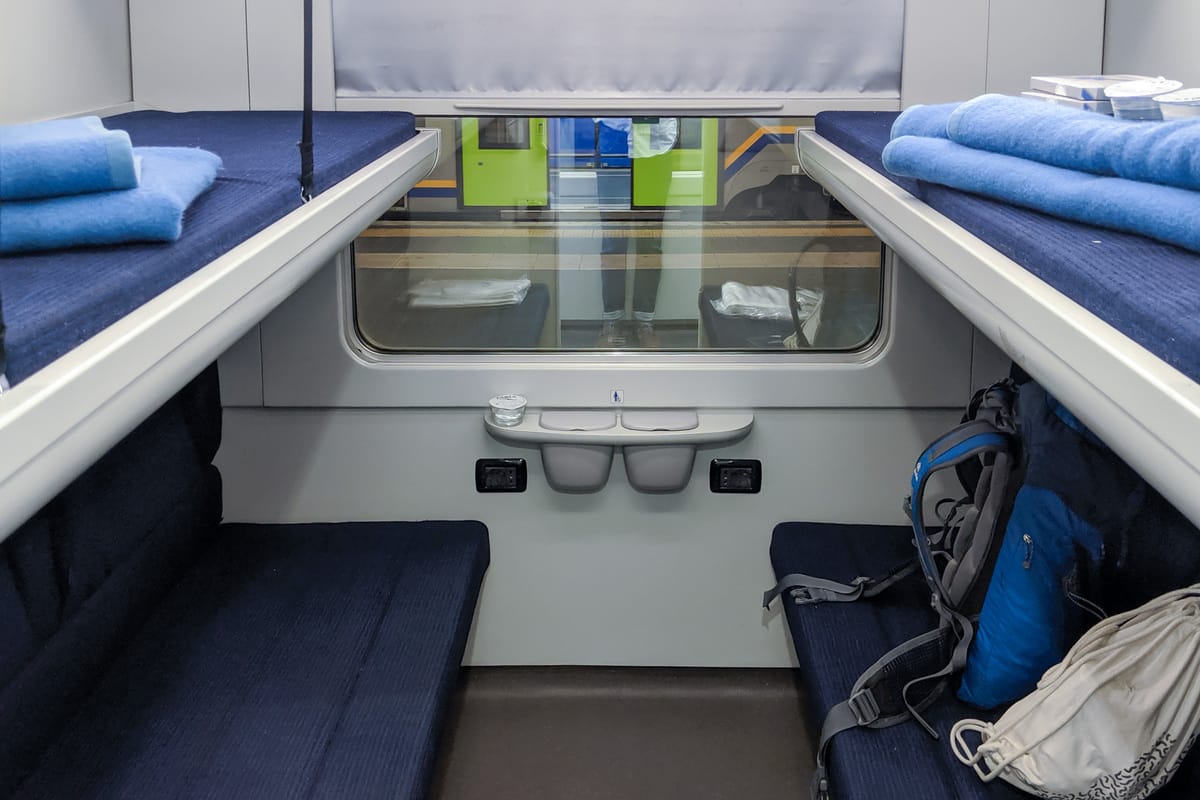 So sieht's im Liegewagen aus