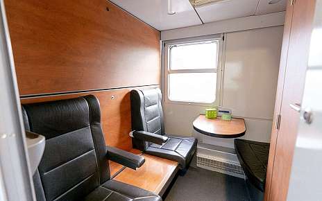 Compartiment en voiture-lit de 1ère classe (Photo : RDC)