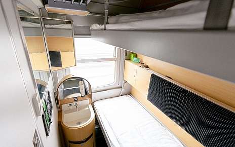 Compartiment en voiture-lit de 2e classe (Photo : RDC)