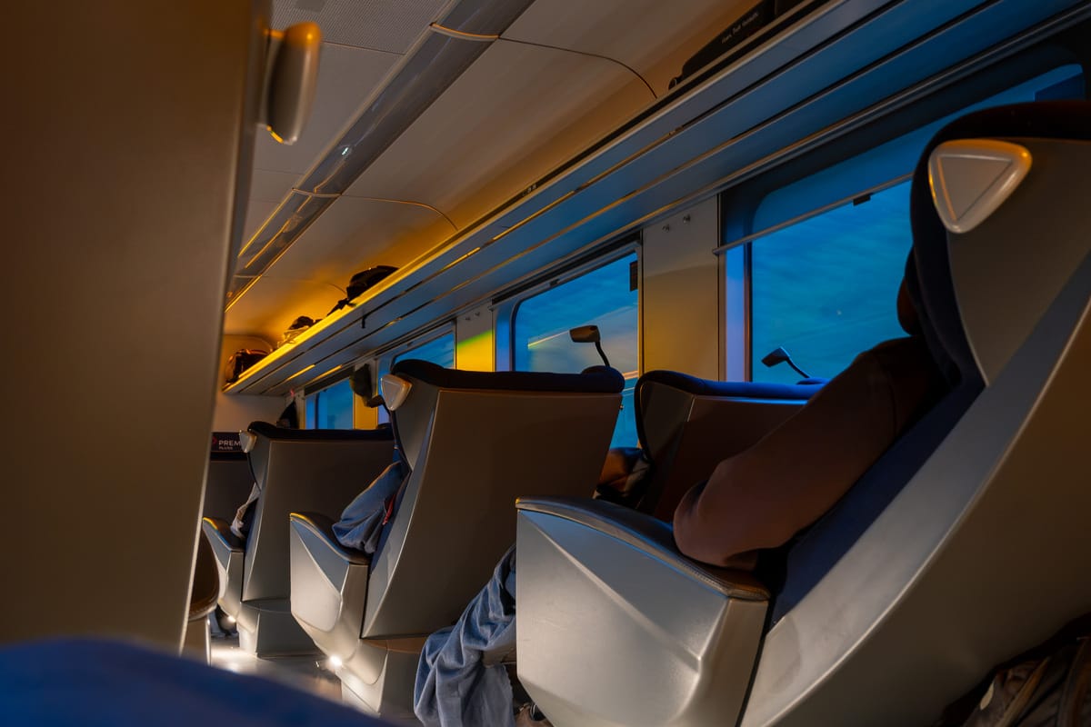 Un trajet tranquille dans le train de SJ Norge