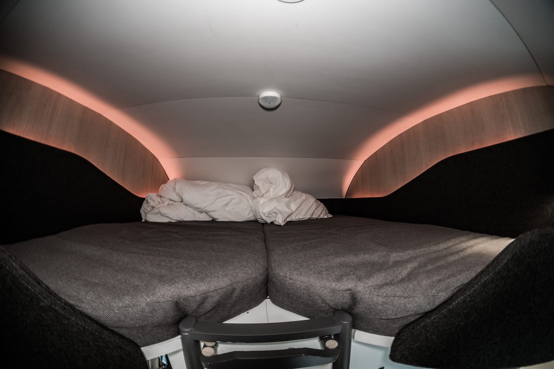 Das Hauptmerkmal des Double Loft ist das Queen-Size-Doppelbett
