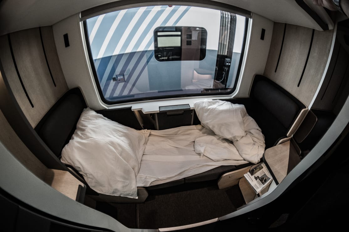 Blick auf das untere Bett des Double Vista