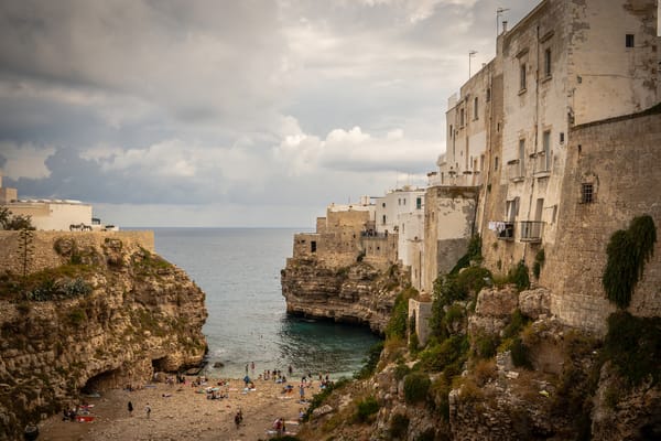 The village of Polignano a Mare near Bari (Apulia)